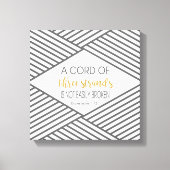 Ein Kabel aus drei Strängen ist nicht leicht zerbr Leinwanddruck (Vorderseite)