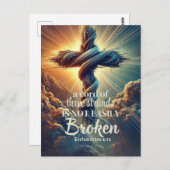 "Ein Kabel mit drei Strängen" Ecclesiastes 4:12 Postkarte (Vorne/Hinten)