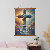 "Ein Kabel mit drei Strängen" Ecclesiastes 4:12 Wandteppich Mit Holzrahmen (Schlafzimmer)