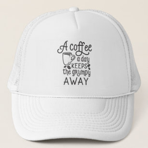 Ein Kaffee am Tag Behalte die Grumpy weg Truckerkappe