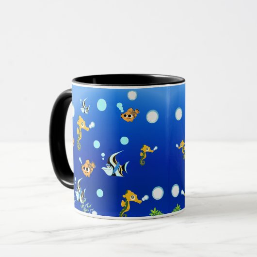 Ein Kaffee-Glas auf See. Tasse (Vorderseite Links)