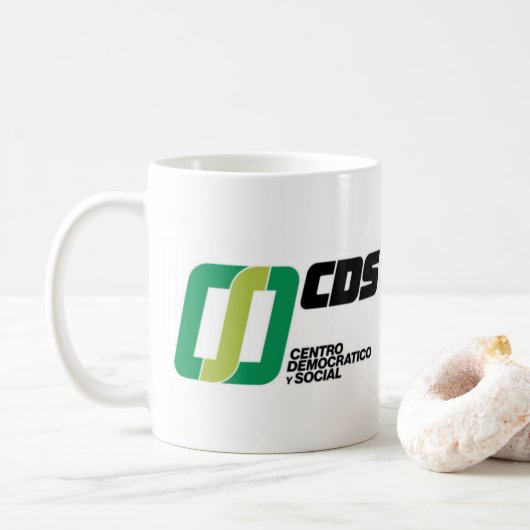 Ein Kaffee mit dem Zentrum Kaffeetasse (Mit Donut)