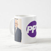 Ein Kaffee mit der PPT Kaffeetasse (Vorderseite Links)