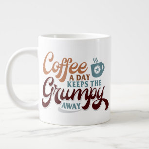 Ein Kaffee pro Tag für Kaffeeliebhaber-Geschenk Jumbo-Tasse
