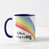 Ein Kaffee umarmt die Tasse (Links)