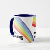 Ein Kaffee umarmt die Tasse (Vorderseite Links)