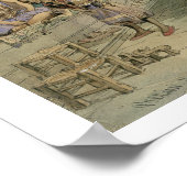 Ein Kaffeehaus, Konstantinopel, 1854 (Pen & Tinte  Poster (Ecke)