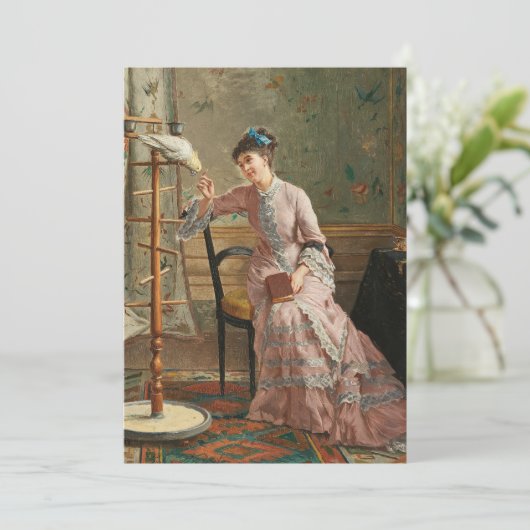 Ein Kakadu | Gustave Léonard de Jonghe (Stehend Vorderseite)