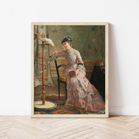 Ein Kakadu | Gustave Léonard de Jonghe Poster