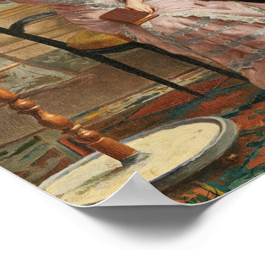 Ein Kakadu | Gustave Léonard de Jonghe Poster (Ecke)