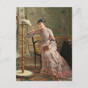 Ein Kakadu   Gustave Léonard de Jonghe Postkarte