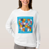 Ein Kaleidoskop der Kat Ladys für Kamala Harris T-Shirt (Vorderseite)