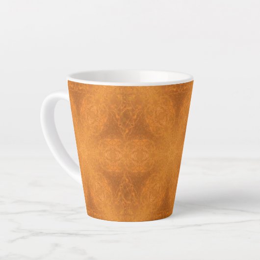 Ein Kaleidoskop eines Burnt Orange Star Milchtasse (Linke Ecke)