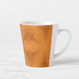 Ein Kaleidoskop eines Burnt Orange Star Milchtasse
