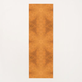 Ein Kaleidoskop eines Burnt Orange Star Yogamatte