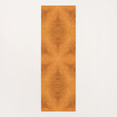 Ein Kaleidoskop eines Burnt Orange Star Yogamatte (Rückseite)