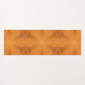 Ein Kaleidoskop eines Burnt Orange Star Yogamatte (Vorderseite (Horizontal))