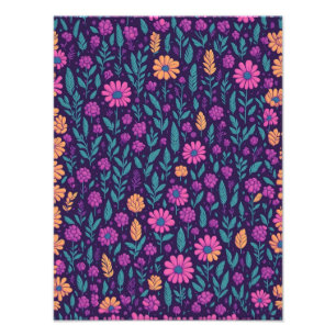 Ein Kaleidoskop von Blüten auf dem Twilight-Amethy Fotodruck