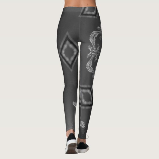 Ein Kaleidoskop zarter Etchings Leggings (Rückseite)