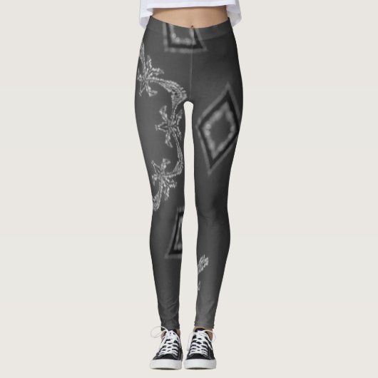 Ein Kaleidoskop zarter Etchings Leggings (Vorderseite)