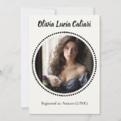 Ein Kaleidoskop zum Feiern: Spanisch Grün Einladung (Rückseite)