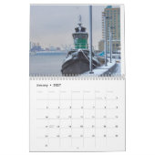 Ein Kalender 2025 mit dramatischen Schleppbootfahr (Jan 2027)