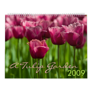 Ein Kalender des Tulpe-Garten-2009