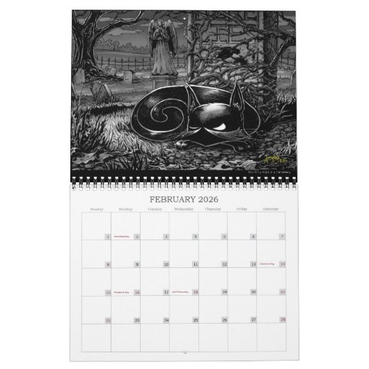 Ein Kalender für das Jahr (Feb 2026)