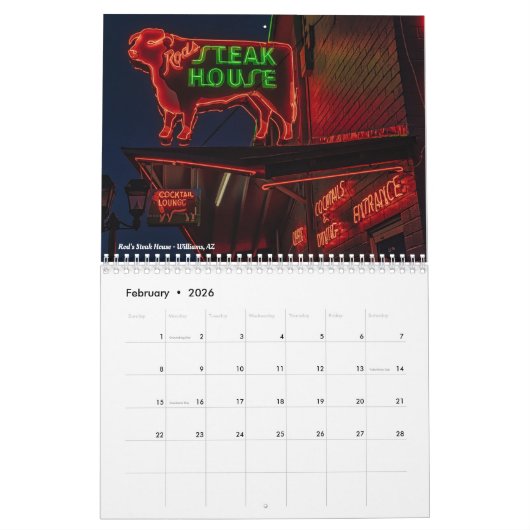 Ein Kalender Vintager Fotos (Feb 2026)