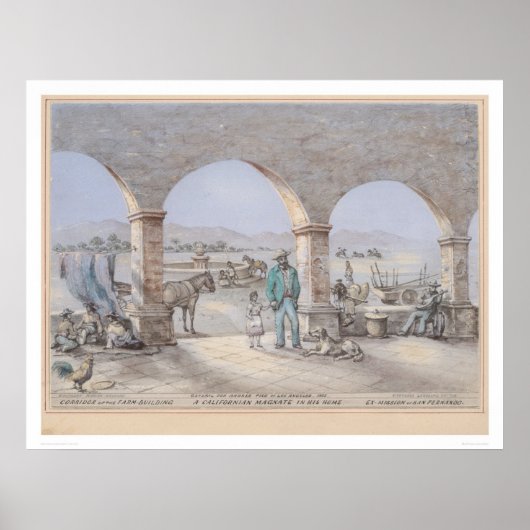 Ein kalifornischer Magnat in seiner Zuhause (1317) Poster (Vorne)