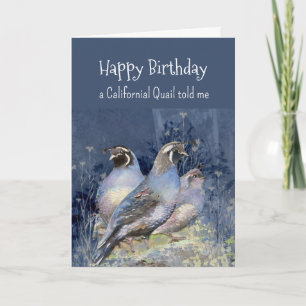 Ein kalifornischer Quälencharakter zum Geburtstag  Karte