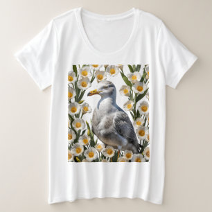 Ein kalifornischer Rumpf, umgeben von Sego-Lippen- Große Größe T-Shirt