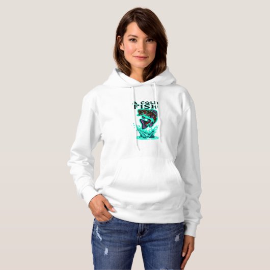 ein kalter Fisch Hoodie (Vorne ganz)