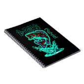 ein kalter Fisch mit cooler Kunst, personalisiert Notizblock (Rechte Seite)