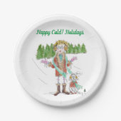 Ein kalter Minnesota Weihnachten für Babys und Bla Pappteller (Vorderseite)