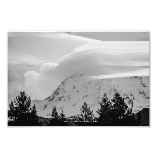 Ein kalter Tag im März Fotodruck (Vorne)