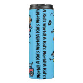 Ein kalter Welthermaltumbler Thermosbecher (Rückseite)