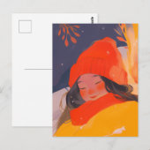 Ein kalter Winter Postkarte (Vorne/Hinten)