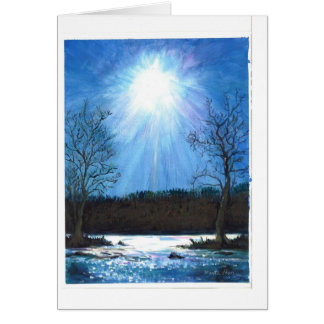 Ein kalter Wintermorgen beim Potomac