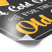 Ein kaltes Zeichen für das alte Zeichen ・ Beifall Fotodruck (Ecke)