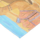 Ein Kameltablett Tischdecke (Schrägansicht)