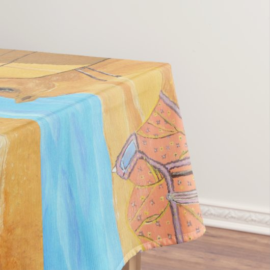 Ein Kameltablett Tischdecke (Beispiel)