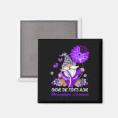 Ein Kampf allein Band Fibromyalgie Bewusstsein Magnet (Vorderseite/Rückseite)