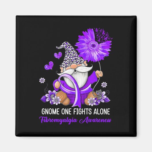 Ein Kampf allein Band Fibromyalgie Bewusstsein Magnet (Vorne)