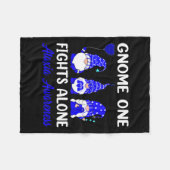 Ein Kampf allein Blue Ribbon Ataxia Bewusstsein Fleecedecke (Vorderseite (Horizontal))