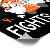 Ein Kampf allein Leukämie Bewusstsein Gnome Puppe Poster (Ecke)