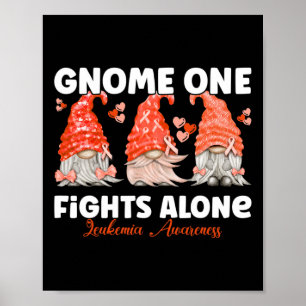Ein Kampf allein Orangene Leukämie Bewusstsein 1 Poster