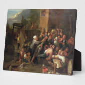 Ein Kampf außerhalb einer Taverne Fotoplatte (Seite)