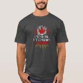 Ein Kanadier mit deutschem Wurzel-T - Shirt (Vorderseite)