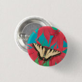Ein kanadischer Tiger-Frack-Schmetterling Button (Vorne & Hinten)